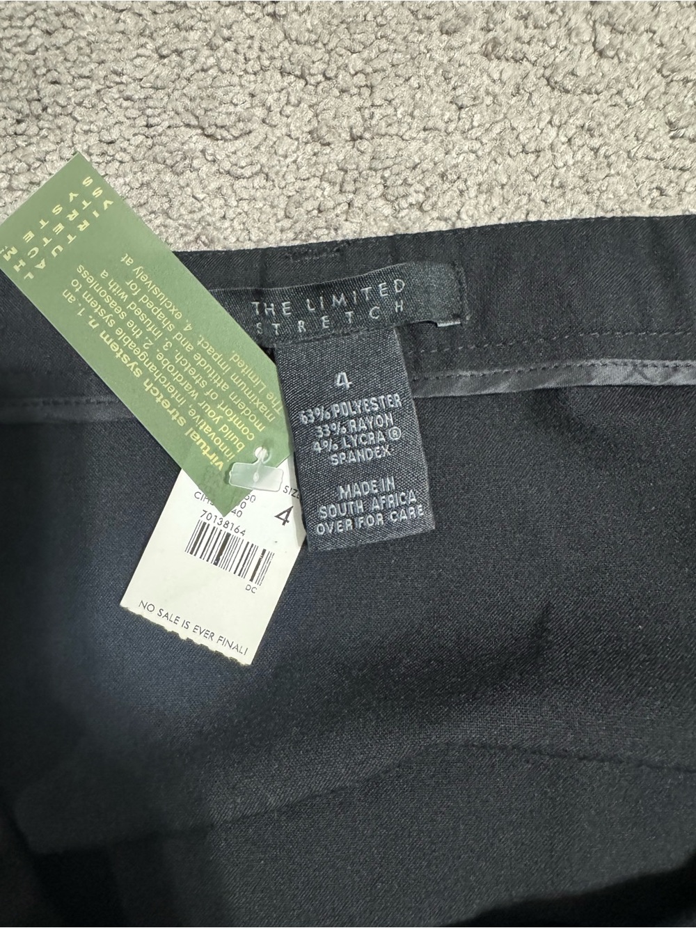 The Limited Stretch Black Skirt - Size 4 NWT